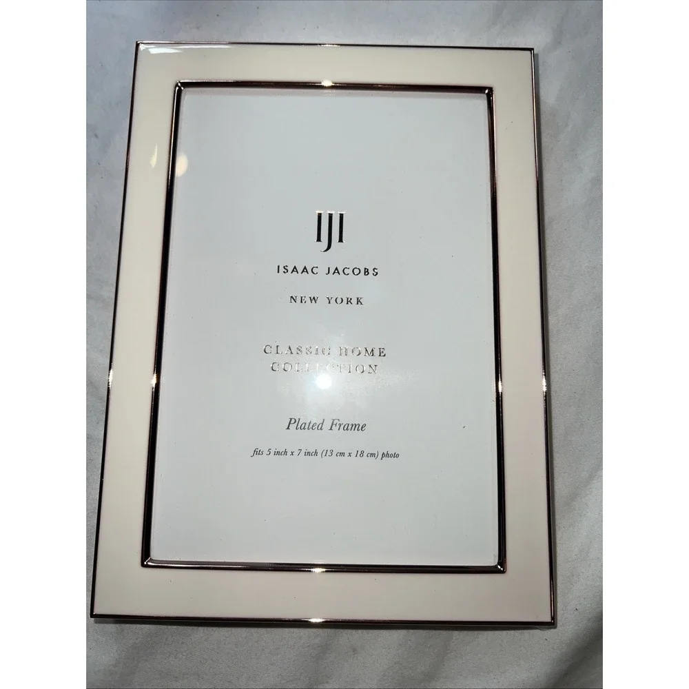 Issac Jacobs Classic Home Collection Plated Frame 5x7 Inch Rose Gold Plated